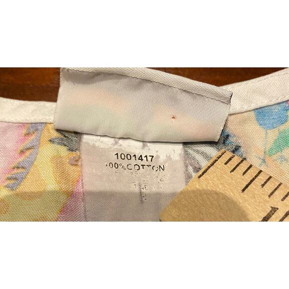 Peaches Uniforms Scrub Top Zebra Giraffe Birds Multicolor Dental Veterinarian - Picture 5 of 8